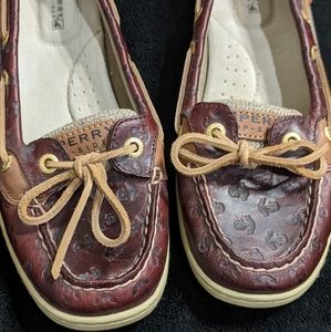 Sperry Top Sider Angelfish Anchor Embossed Boat